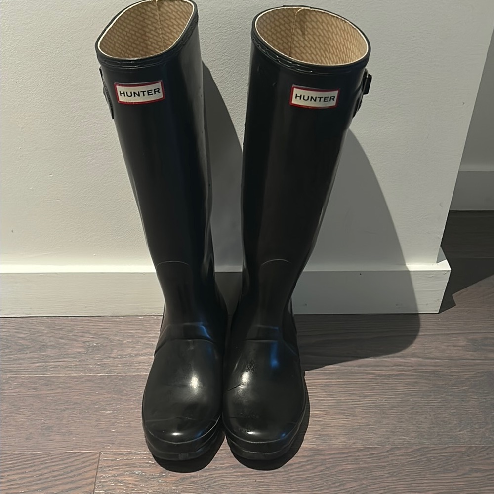 Hunter Women's Black Rain Boots